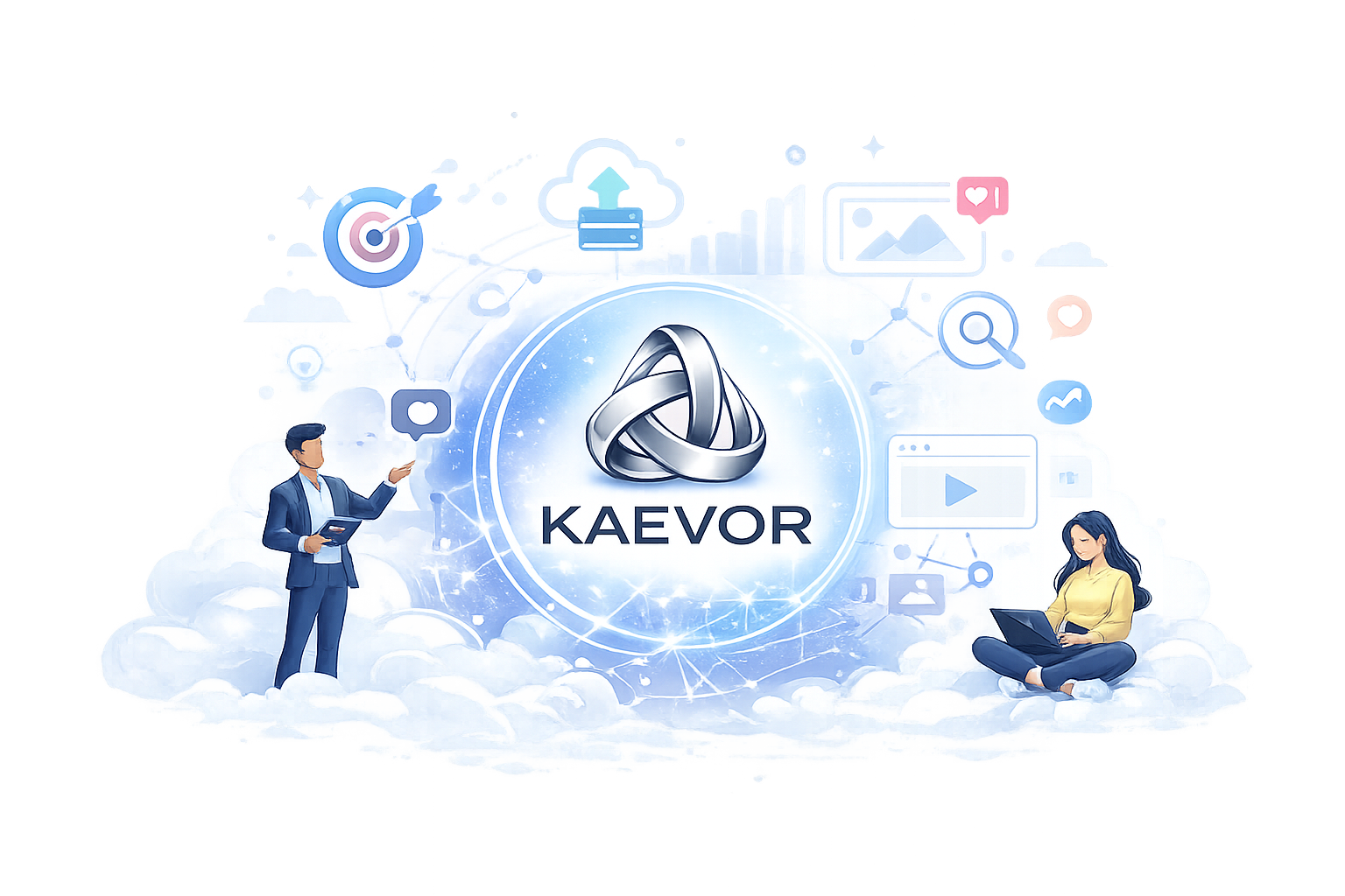 Kaevor Cloud logo - building digital solutions